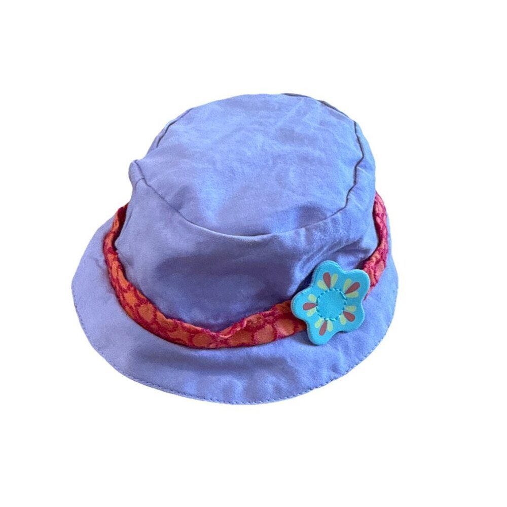 American Girl  Bitty Baby Flowers and Feathers Hat Bucket Purple Replacement